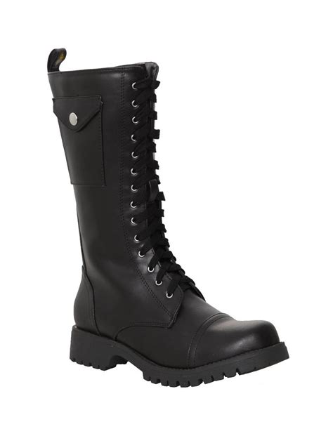 Volatile Black Stash Combat Boots Hot Topic