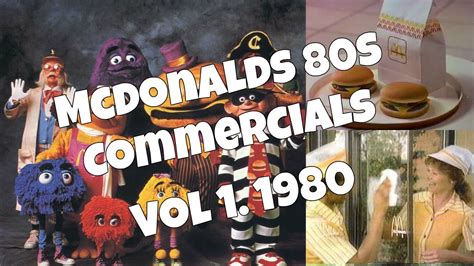 80s Mcdonalds Commercials Vol 1 Youtube