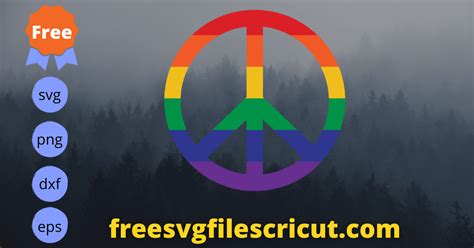 Free Pride Peace Svg Free Lgbt Svg Free Gay Pride Svg Free Svg