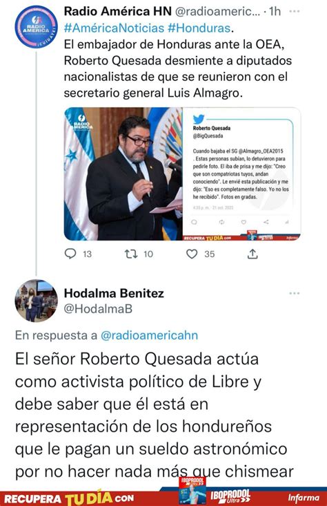 Radio América Hn On Twitter Roberto Quesada Actúa Como Activista