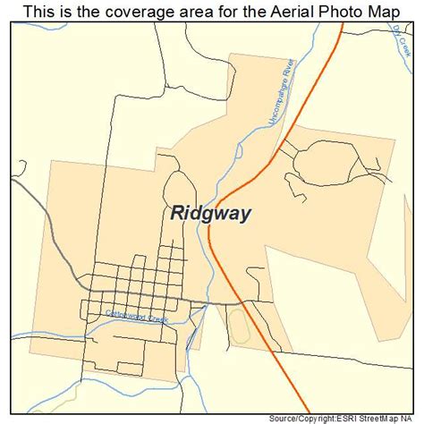 Aerial Photography Map of Ridgway, CO Colorado