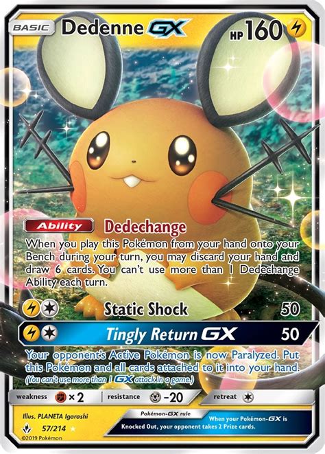 Dedenne Gx Sm Unbroken Bonds Pokemon