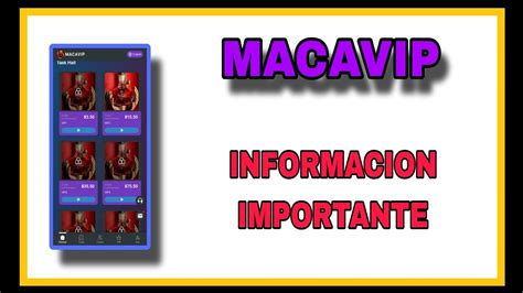 MACAVIP PLATAFORMA DE INVERSION CON SISTEMA DE REFERIDOS TAREAS Y VIP