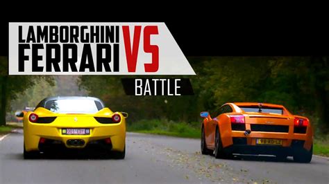 Ferrari Italia Vs Lamborghini Gallardo Who Wins Encore Drag