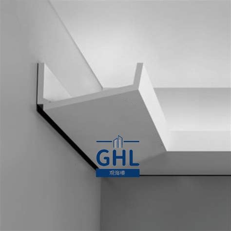 Gfrg Gypsum Ceiling Cornice With Led Linear Light For Ceiling