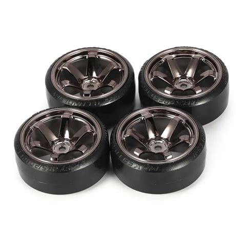 Pcs Hard Plastic Rc Drift Tire Hard Tyre Set For Traxxas Hsp Tamiya