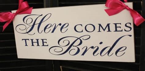 Here Comes The Bride Signphoto Propreversible Optionsgreat Shower