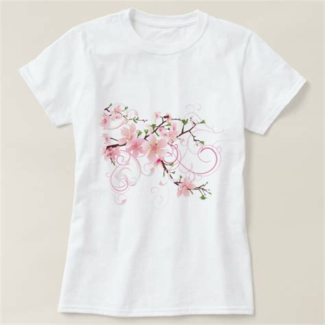 Beautiful Cherry Blossoms T Shirt Zazzle