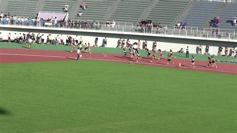 2018 茨城県中学新人陸上 女子4x100mrタイムレース決勝8組 Youtube