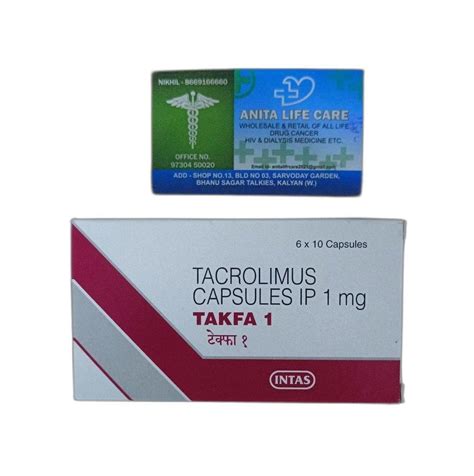 Tacrolimus 1mg Takfa 1mg Capsules Intas Pharmaceuticals Ltd 10 Tab