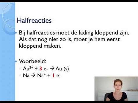 Introductie Redoxreacties Halfreacties Havo 5 YouTube