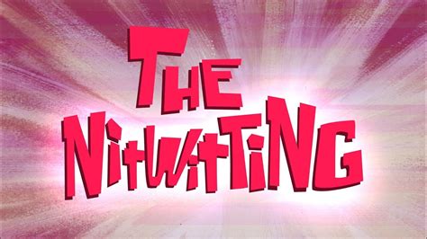 Spongebob Title The Nitwitting Custom Title Card Youtube