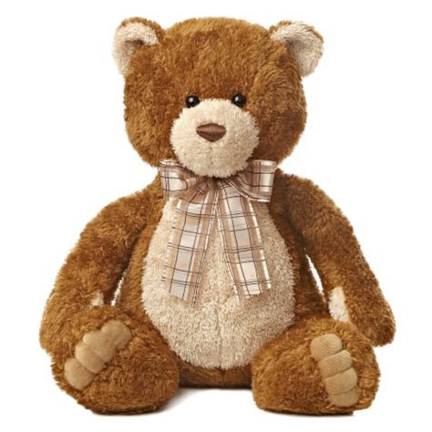 Aurora Large Brown Bear 22inch Brown Sugar Snuggly Stuffed Animal, One ...