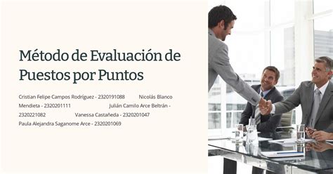 Método de Evaluación de Puestos por Puntos