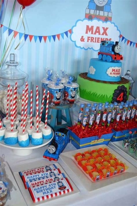 Thomas the train birthday max friends 4th birthday party catch my party ...