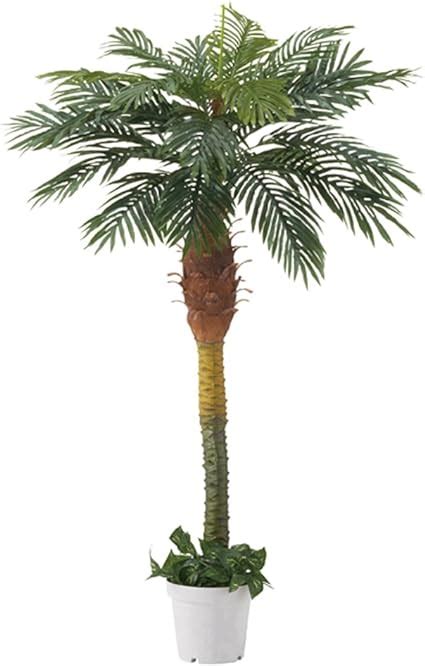 Amazon 人工観葉植物 デラックスパームツリー（ヤシの木）立ち木 （h180cm） 1台 人工樹木 フェイクグリーン 造花 大型サイズ