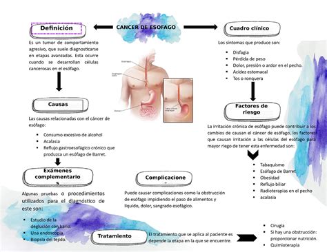 Mapa Conceptuales Gstroenterologia Definici N Cancer De Esofago The