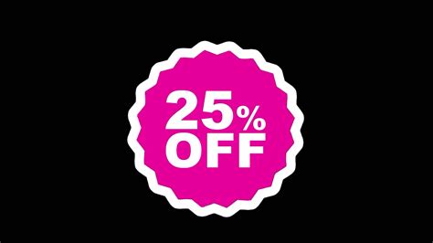 Hot Pink Discount Badge With Scalloped Edges For Sales Promotion Set On A Transparent