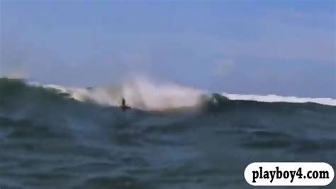 Naughty Badass Hot Babes Skydiving And Water Surfing Naked