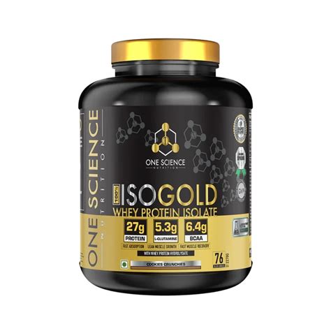 Iso Gold Whey Protein 5lbs One Science Nutrition