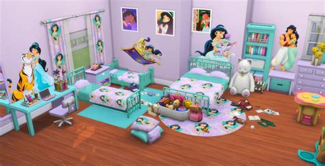 I Create Bedroom Sets For The Sims 4 — Princess Jasmine Bedroom Set For