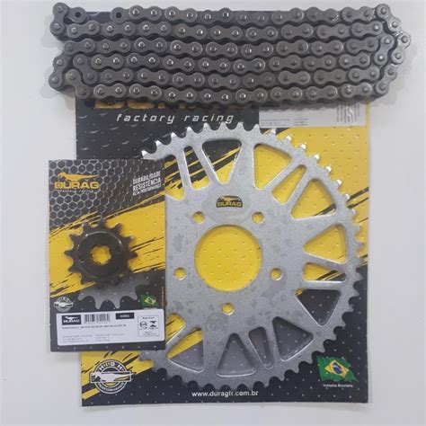 Kit de Relação Trilha 50x12 Moto CBX 200 NX 200 XR 200 Corrente