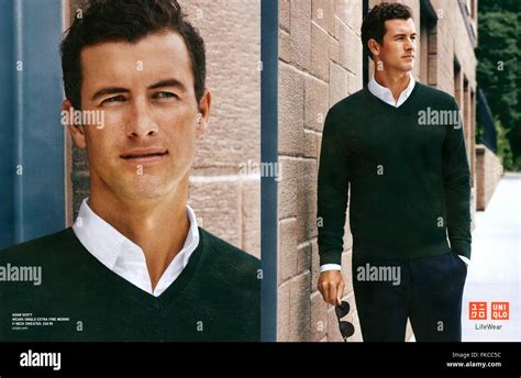 2010s Uk Uniqlo Magazine Advert Stock Photo Alamy