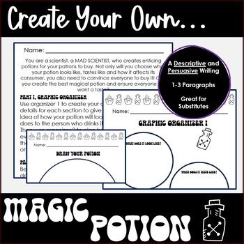 Create Your Own A Descriptive And Persuasive Writing Magic Potion