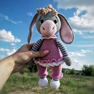 PDF Donkey Crochet Pattern, Crochet Donkey, Donkey Pattern, Crochet ...