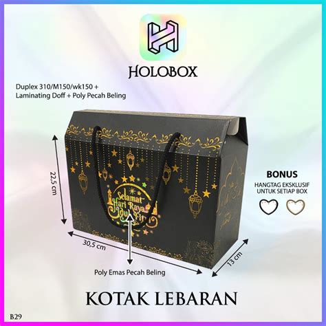 Jual Box Hampers Lebaran Kotak Idul Fitri Dus Packaging Eid Mubarak