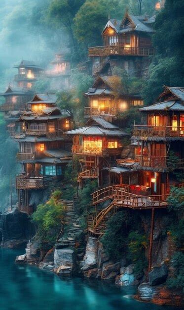 Premium AI Image | The most beautiful houses in the world