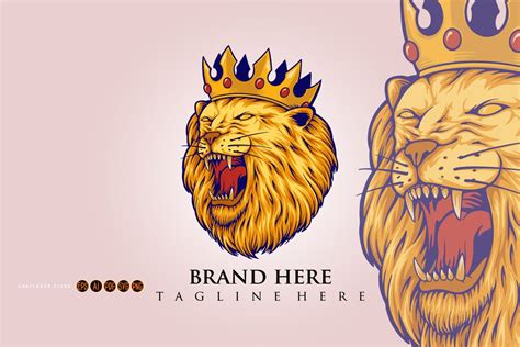 Roaring Lion With Crown