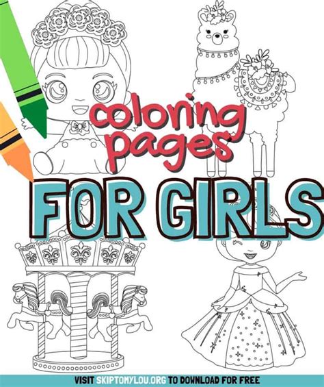 Cute Printable Coloring Pages For Girls Skip To My Lou