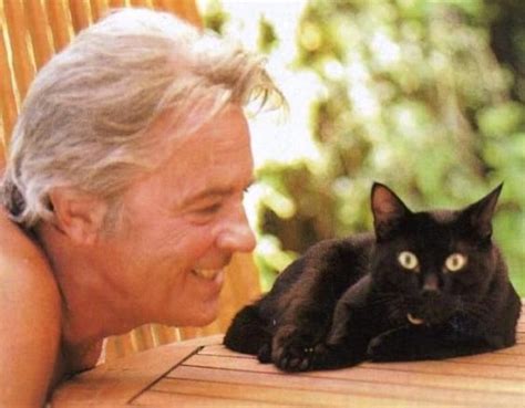 Various Photo Of Delon Cats Celebrities With Cats Alain Delon