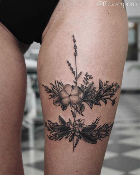 Cotton thyme basil сhili pepper and anise tattoo Tattoogrid net