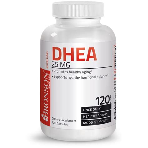 Dhea 25 Mg 120 Capsules Vitamins And Supplements Bronson Vitamins