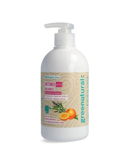 Greenatural BIO DETERGENTE INTIMO BALANCE PH 5 0 500ml