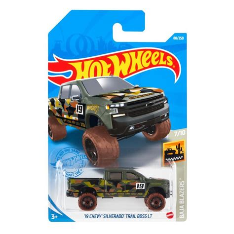 GRX Машинка металлическая игрушка Hot Wheels коллекционная модель CHEVY SILVERADO TRAIL