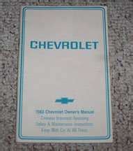 1983 Chevrolet Impala Caprice Owner S Manual