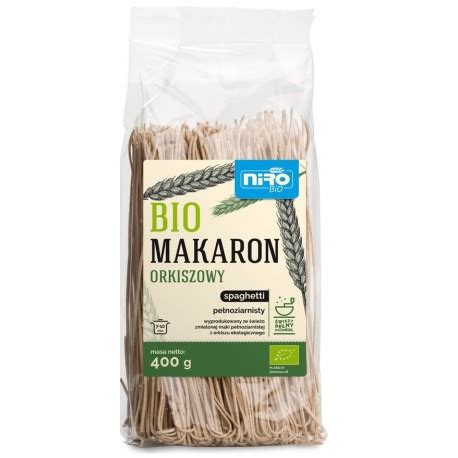 Makaron Orkiszowy Razowy Spaghetti Bio G Niro Ekocorner