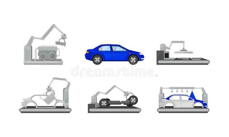 Car Assembly Line Clip Art