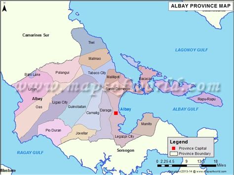 Albay In Philippine Map