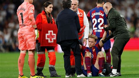 Barcelona Midfielder Frenkie De Jong To Undergo Ankle Surgery If Injury