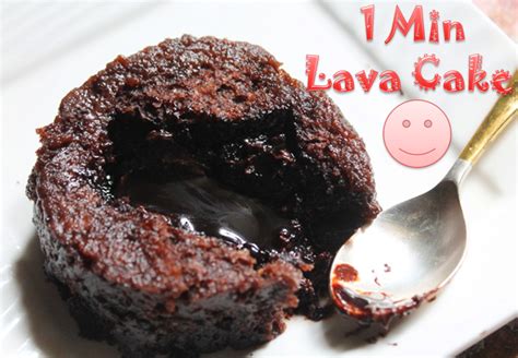 Microwave Eggless Molten Lava Cake Recipe 1 Min Lava Cake Recipe