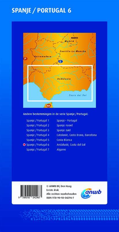 Wegenkaart Landkaart Spanje Portugal Andalusi Costa Del Sol