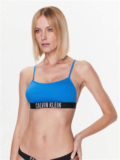 Calvin Klein Swimwear Bikini Oberteil KW0KW01965 Blau Modivo At