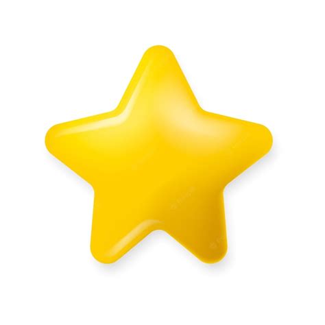 Premium Vector Shiny Golden Star Icon Yellow Stars Glossy Colors