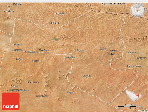 Satellite 3D Map of Selebi-Phikwe