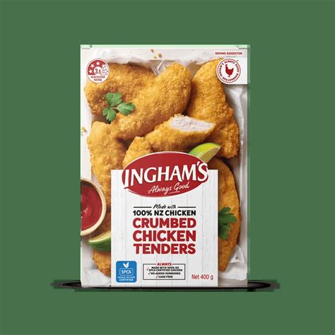 Chicken Frozen Tenders Original G Inghams Nz