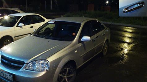 Накладки на дверные ручки. — Chevrolet Lacetti Sedan, 1,4 л, 2007 года ...